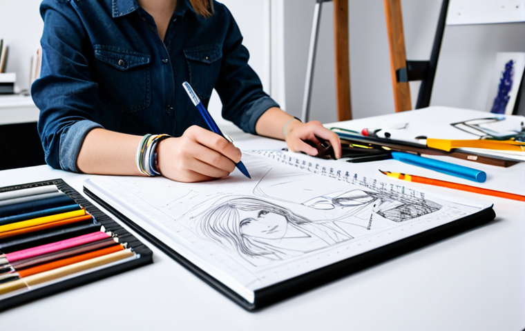 의류 생산 품질관리 실무 - Fashion Design Studio**

"A young fashion designer in a bright, modern studio, sketching designs on ...