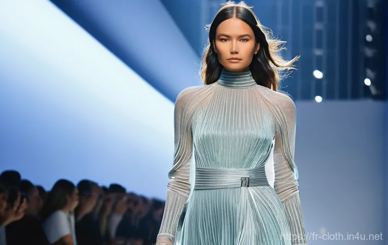 의류기술 학습 커뮤니티 추천 - **Prompt 1: Futuristic Digital Fashion Design Studio**
    A female fashion designer in her early 30...